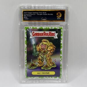 2023 Garbage Pail Kids Samus Metroid Green Border MET ROSIE #40b Sticker Graded